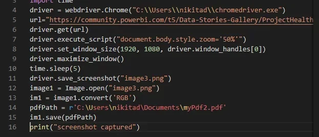 screenshot to pdf using python